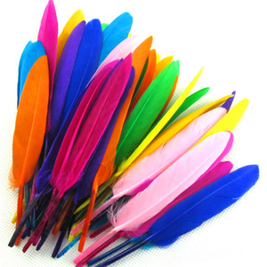 Plumes d'oie colorées teintées sur mesure pour la fabrication d'attrape-rêves, la décoration de mariages, d'événements et de fêtes - Product Image 1