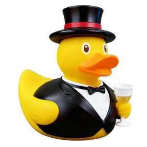 Canard de bain en PVC 3D personnalisé en vinyle pour promotion, jouet de bain en caoutchouc en forme de dessin animé, idéal pour les promotions. - Product Image 3