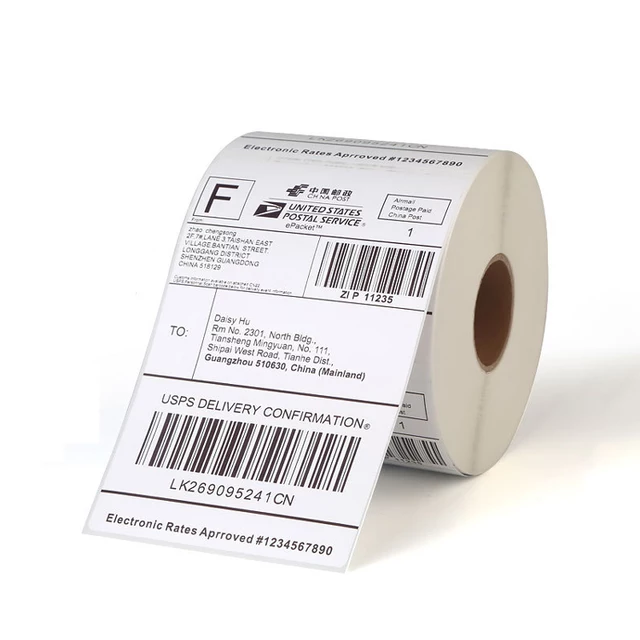 Hot Sell 4x6 Compatible Transfer Printing Adhesive Label Thermal Paper