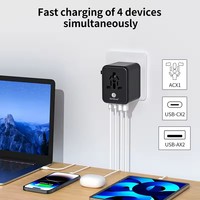 Adaptor Perjalanan Universal All in One Adaptor Perjalanan Internasional Colokan Pengisi Daya Ponsel Multiport USB Tipe C Pengisi Daya UK,EU,AU,US