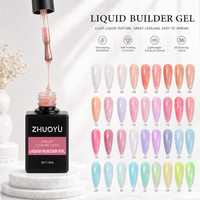 Gel Constructeur Liquide 36 Couleurs, Marque Privée, Logo Personnalisé, Vente en Gros, Gel Dur Auto-Nivelant pour Extension d'Ongles BIAB