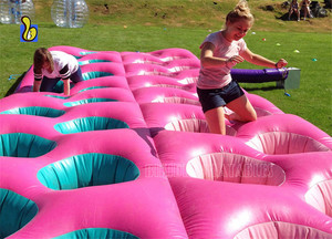 Pink or Customized Color <strong>Inflatable</strong> Wonder <strong>Challenge</strong> Tyre <strong>Obstacle</strong> Run - Product Image 3