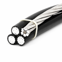 Cable Aéreo Agrupado ABC Dúplex, Triplex, Cuádruple, Cable de Servicio Aéreo de 0.6/1kV, Conductor de Aluminio