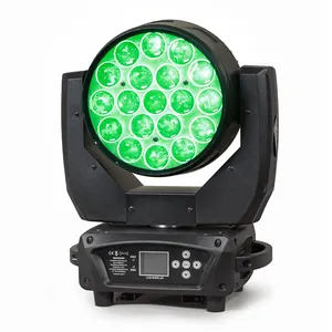 Прожектор заливающего света MAC Aura 19*15 Rgbw 4 в 1, прожектор заливающего света с движущейся головкой, 300 Вт Dmx 19 шт. 15 Вт Zoom, светодиодные лампы заливающего света