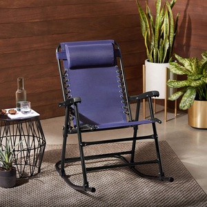Xách tay gấp ngồi có thể ngả với tựa không trọng lực Rocking <span class=keywords><strong>Chair</strong></span> cho cắm trại câu cá Patio ghế bãi biển ghế vườn ngoài trời - Product Image 6