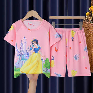 Little Girls Summer Pajamas Toddler Shorts Sets <strong>Unicorn</strong> Sleepwear for Kids Polyester Dinosaur <strong>Pjs</strong> 2 Piece Clothes 2-7 Years - Product Image 3