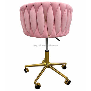 Chaise de bar moderne de luxe haut de gamme TUQ en velours, siège de 43 cm, chaises de bar avec roulettes, hauteur réglable, tabourets de bar pour cuisine, salle à manger, extérieur - Product Image 2