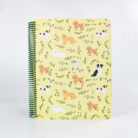 Carnet à spirales A4 avec couverture rigide en papier, 100 feuilles, design personnalisé pour étudiants - Journal cadeau
