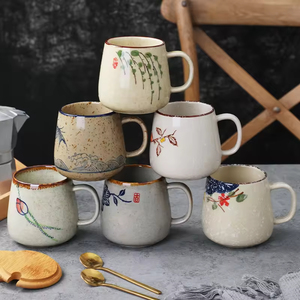 Modern Cartoon Ceramic Coffee Mug 301-400ml Capacity Couple <b>Set</b> Party Dishwasher Microwave Safe Customizable Color Logo Home Use - Product Image 1