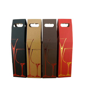 Vente en gros de sacs d'emballage cadeau de <span class=keywords><strong>vin</strong></span> à main imprimés avec logo personnalisé sacs en papier kraft pour bouteilles de <span class=keywords><strong>vin</strong></span> rouge - Product Image 3