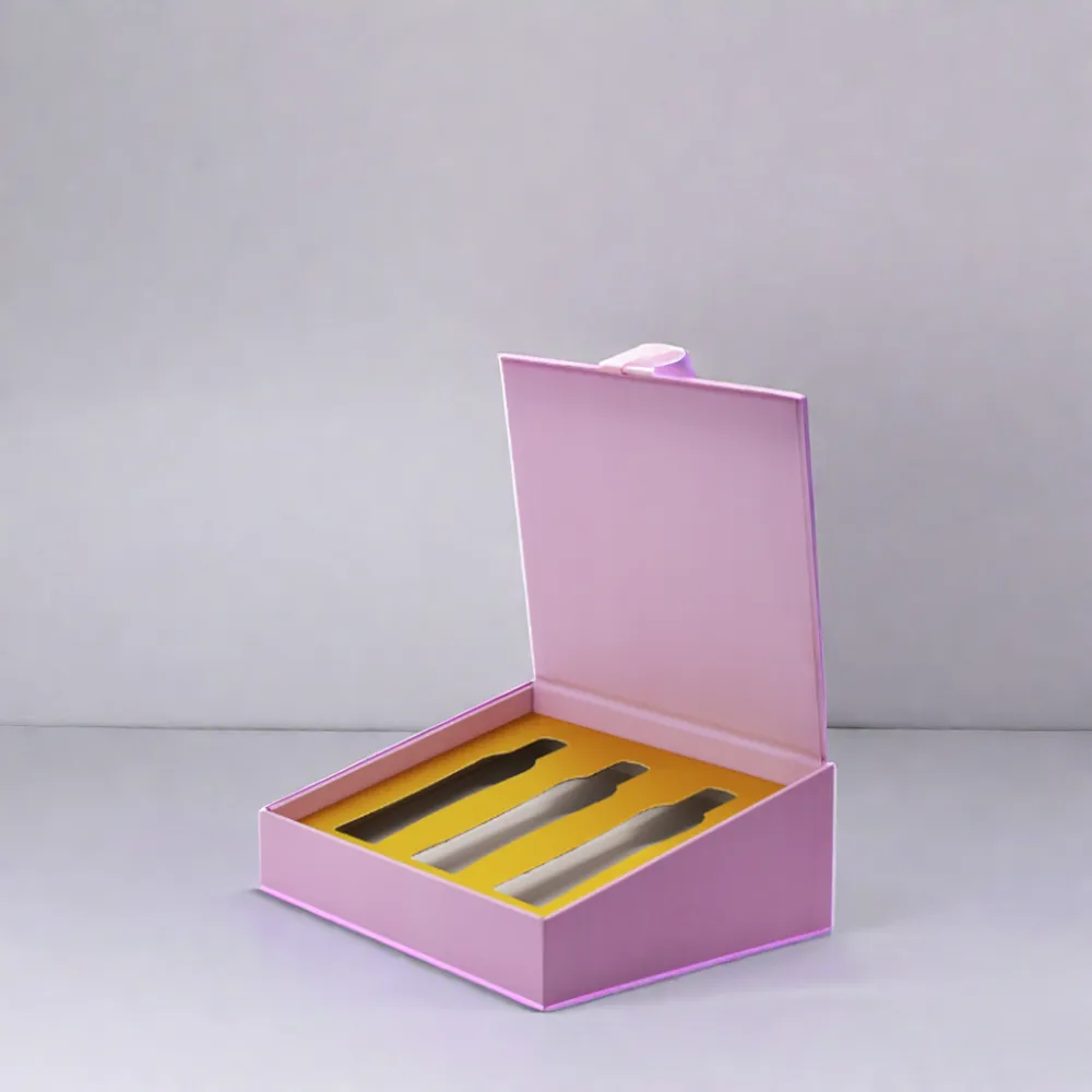 Sloping Slope Trapezoid Design Lipstick Empty Box Custom Cosmetic Storage Magnetic Logo Lip Oil Packing Box