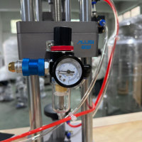 Machine de sertissage manuelle pneumatique en acier inoxydable pour homogénéisateur de parfum et machine d'emballage de revêtement, facile à utiliser, 17 mm 22 mm