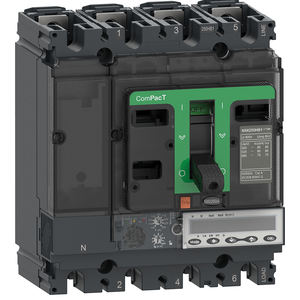 Disjoncteur Schneider Plc <span class=keywords><strong>ComPacT</strong></span> C16F46A100 100% neuf d'origine en stock, <span class=keywords><strong>ComPacT</strong></span> <span class=keywords><strong>NSX160F</strong></span>, 36 KA, AC, 4P4D, 100 A - Product Image 1