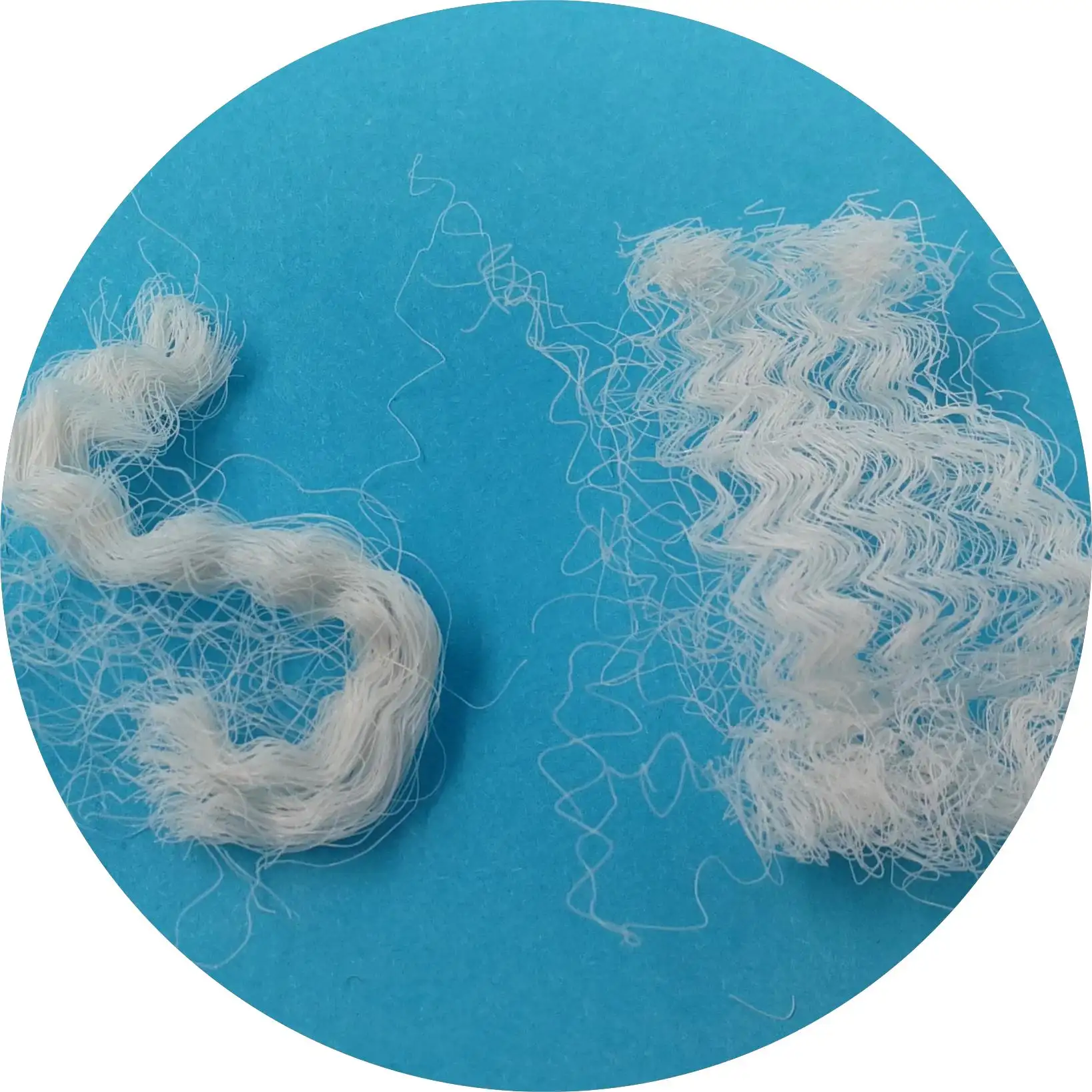 80D 76mm White PSF Recycled Polyester Solid Fiber