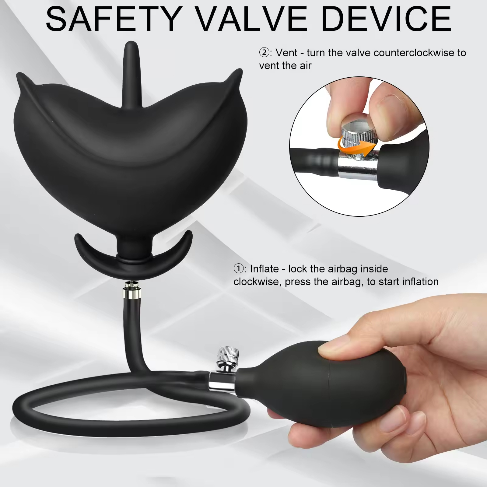 Flower Bud Inflated Anal Plug - Expandable Silicone Butt Plug for Prostate  Massage, 100% Waterproof Anal Sex Toy for Men & Women