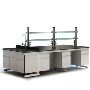 Estación de laboratorio clínico, mesas y sillas de madera, muebles de escritorio - Product Image 2