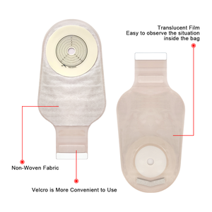 Sigara dokuma tek parça 15mm-65mm kesme-fit Ostomy çanta <span class=keywords><strong>Ileostomy</strong></span> Stoma bakım için kelepçe kapatma ile Drainable torbalar - Product Image 5