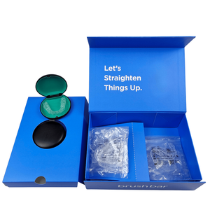 Op maat gemaakte logo bedrukking orthodontische tandtechnische doos met ventilatie tanden implantaat aligner doos verpakking voor aligner etui - Product Image 3