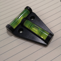 Mini instrument industriel de mesure de bulle de niveau à bulle de type T portée triangulaire en plastique horizontale bidirectionnelle +/-10MM de précision