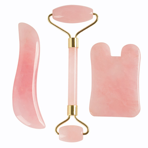 <span class=keywords><strong>En</strong></span> gros rose <span class=keywords><strong>quartz</strong></span> rouleau et <span class=keywords><strong>gua</strong></span> <span class=keywords><strong>sha</strong></span> grattoir outil de massage Visage rouleau ensemble - Product Image 1