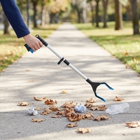 Outil de ramassage de déchets d'extérieur à long manche