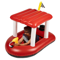 Flotteur gonflable pour piscine sur le thème de la lutte contre les incendies Zone Tech pour enfants et tout-petits, en plastique, 67"L x 36"W, capacité 100 kg, jouet aquatique pour garçons et filles