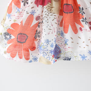 Ropa de Boutique para Niños al por Mayor, Bonito Vestido Corto de Verano con Flores para Niña - Product Image 6