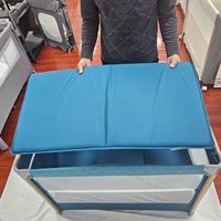 Hochwertiges Neues Babybett-Modell, Einfach in Einem Schritt Zusammenklappbar, Beistellbett mit Universalrädern für Schlafzimmer und Krankenhausgebrauch