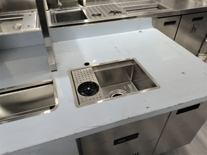 Mostrador de Acero Inoxidable para Tienda de Té de Burbujas, con Control de Temperatura y Tamaño Personalizado, Profesional y Comercial - Product Image 5