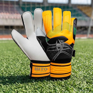 Gants de gardien de but, paume avant en latex allemand 4 mm et dos en silicone injecté, coupe négative, design personnalisé, vente en gros - Product Image 3