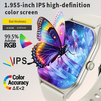 Montre connectée unisexe SENBONO T13, écran tactile TFT HD ultra-fin de 1,955 pouces, étanche IP68, tracker d'activité physique, montre de sport au poignet, 5-10