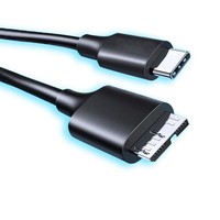 Cable de Carga Rápida USB 3.0, Adaptador Tipo-C Micro B, PVC Ecológico, Conductor de Cobre Puro Blindado, para Computadora, Cámara, Teléfono Móvil