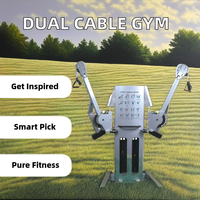 Équipement de musculation commercial de haute qualité, machine à câbles croisés double, sélection de poids par broche, machine d'entraînement fonctionnel pour la musculation