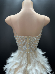 Novance Y4064 Câu Lạc Bộ Dresses Sexy Phụ Nữ Quần Áo Thanh Lịch Ăn Mặc Với Lông Đi ra ngoài Quần Áo Phụ Nữ Sexy Câu Lạc Bộ Cho Đảng - Product Image 3