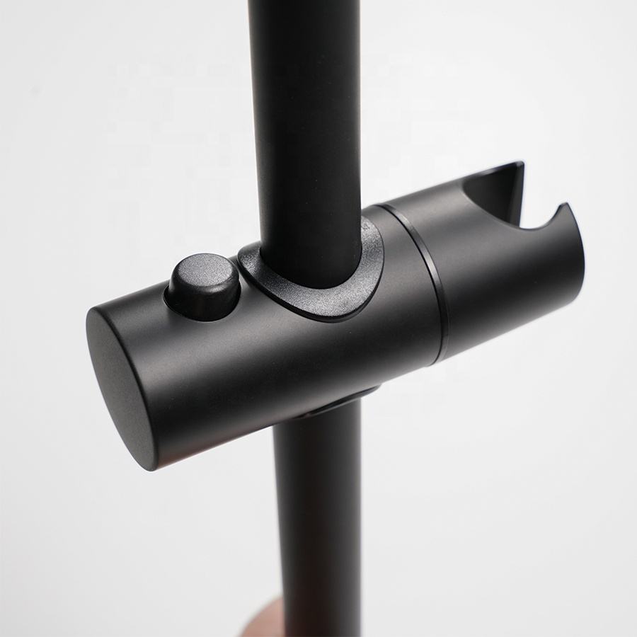 25MM Slide Bar Slider Clamp Matte Black Bracket Adjustable Hand Shower Head Holder 25MM Slide Bar Slider Clamp Matte Black Bracket Adjustable Hand Shower Head Holder