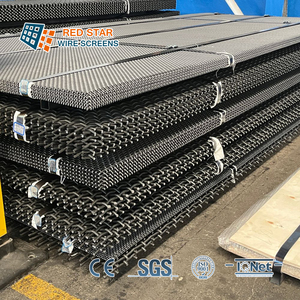锰钢波纹编织矿筛网板，用于采石场煤炭分选过滤/矿物处理筛分设备 - Product Image 2