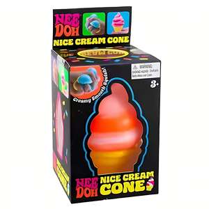 Jouet Squishy Viral de Dessin Animé Manga, Cône de Crème Glacée Dégradé Needoh, Anti-Stress à Presser en TPR, Utilisation Extérieure, Unisexe - Product Image 4