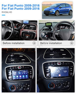 Zwnavigation GPS d'équipe, lecteur Audio stéréo et DVD multimédia, pour <span class=keywords><strong>Fiat</strong></span> <span class=keywords><strong>Punto</strong></span> <span class=keywords><strong>2009</strong></span> 2010 2011 2012 2013 2014 2015, Android, 1 din - Product Image 2