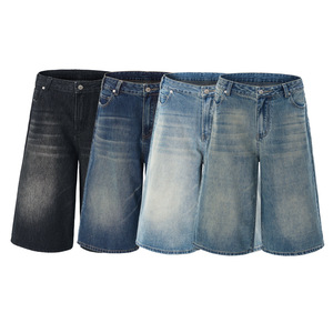 Livraison Rapide – Nouveaux Pantalons <span class=keywords><strong>en</strong></span> <span class=keywords><strong>Jean</strong></span> Large pour Hommes Style Coré<span class=keywords><strong>en</strong></span>, Shorts Délavés, Pantalons Courts Droits et Amples – Vêtements Homme <span class=keywords><strong>en</strong></span> Gros - Product Image 4