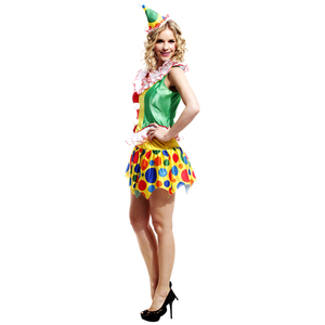 Disfraz <span class=keywords><strong>de</strong></span> Payaso para Mujer Adulta con Colores Brillantes y Botones Grandes para <span class=keywords><strong>Circo</strong></span>, Halloween, Carnaval y Eventos <span class=keywords><strong>de</strong></span> Entretenimiento - Product Image 4