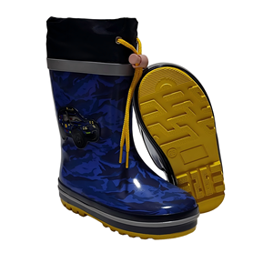 Coloré 3D Imprimer Enfants <span class=keywords><strong>Gumboots</strong></span> En Caoutchouc Bleu Voiture Camo Bottes De Pluie En Gros Chaud Bottes Imperméables pour Garçons - Product Image 2