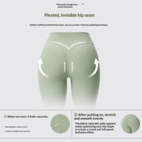 Pantalon de yoga taille haute, respirant, à double finition, effet galbant, micro-extensible, coupe large, style corne de cerf