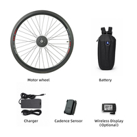 Kit de conversion de vélo électrique économique 250W 350W avec moteur de moyeu avant ou arrière pour la mise à niveau de vélo