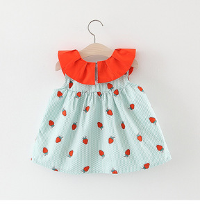 Robe de Fille en Gros pour Enfants, Importée de Chine, Motif Fraise, pour Décoration de Magasin - Product Image 2