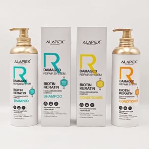 Shampooing et après-shampooing à la kératine fortifiants en marque blanche, vente en gros, ensemble de lavage capillaire à usage quotidien - Product Image 1