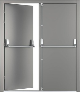 Porte coupe-feu en acier au design unique pour la protection incendie, les sorties de secours et les systèmes de sécurité des bâtiments, disponible au prix de gros - Product Image 1