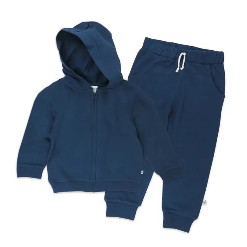 Хлопковая Одежда для мальчиков, длинный комплект из свитшота и штанов, комплект из 2 предметов, французские махровые детские толстовки, детский спортивный костюм