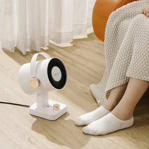 2025 Nova Chegada 600W 1000W Rápido Aquecedor De Aquecimento Com Chip De Aquecimento De Cerâmica Sete Lâmina Turbina Simples Elegante Aquecedor Portátil - Product Image 4