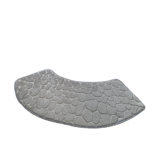 Alfombra de Baño Moderna Antideslizante, Absorbente, de Poliéster, en Forma de Abanico, para Puerta de Ducha y Baño, Uso Doméstico - Product Image 4