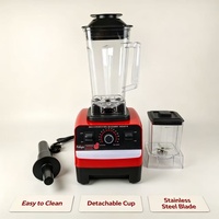 Blender Dapur Elektrik 2-in-1 dengan Dua Wadah, Pembuat Jus dan Smoothie, 10+ Kecepatan, 4500W, Casing Plastik, untuk Rumah Tangga